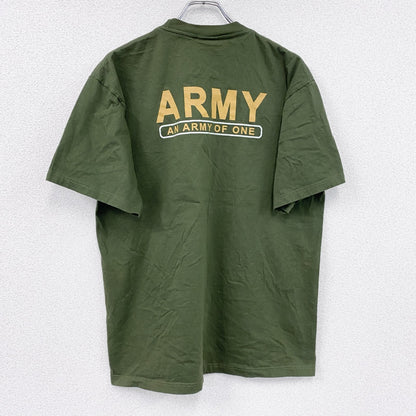 00s　ROCK EAGLE　半袖プリントTシャツ　ヴィンテージ　カーキ　XLサイズ