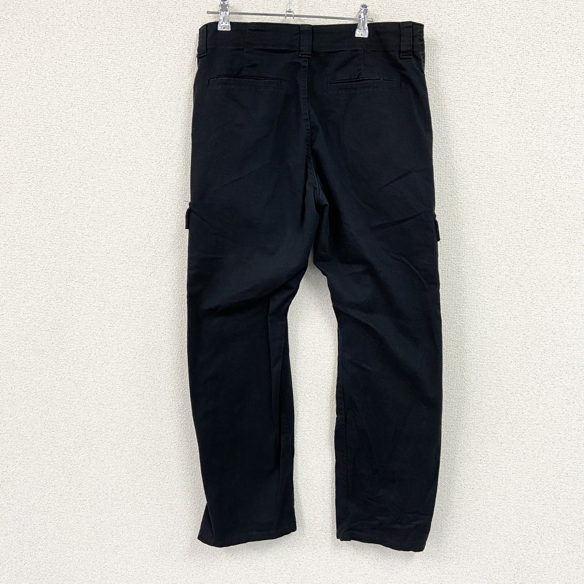 Wrangler　ラングラー　カーゴパンツ　ワークパンツ　ジップフライ　黒　ブラック　W32サイズ ミリタリーパンツ メンズ コットン 古着
