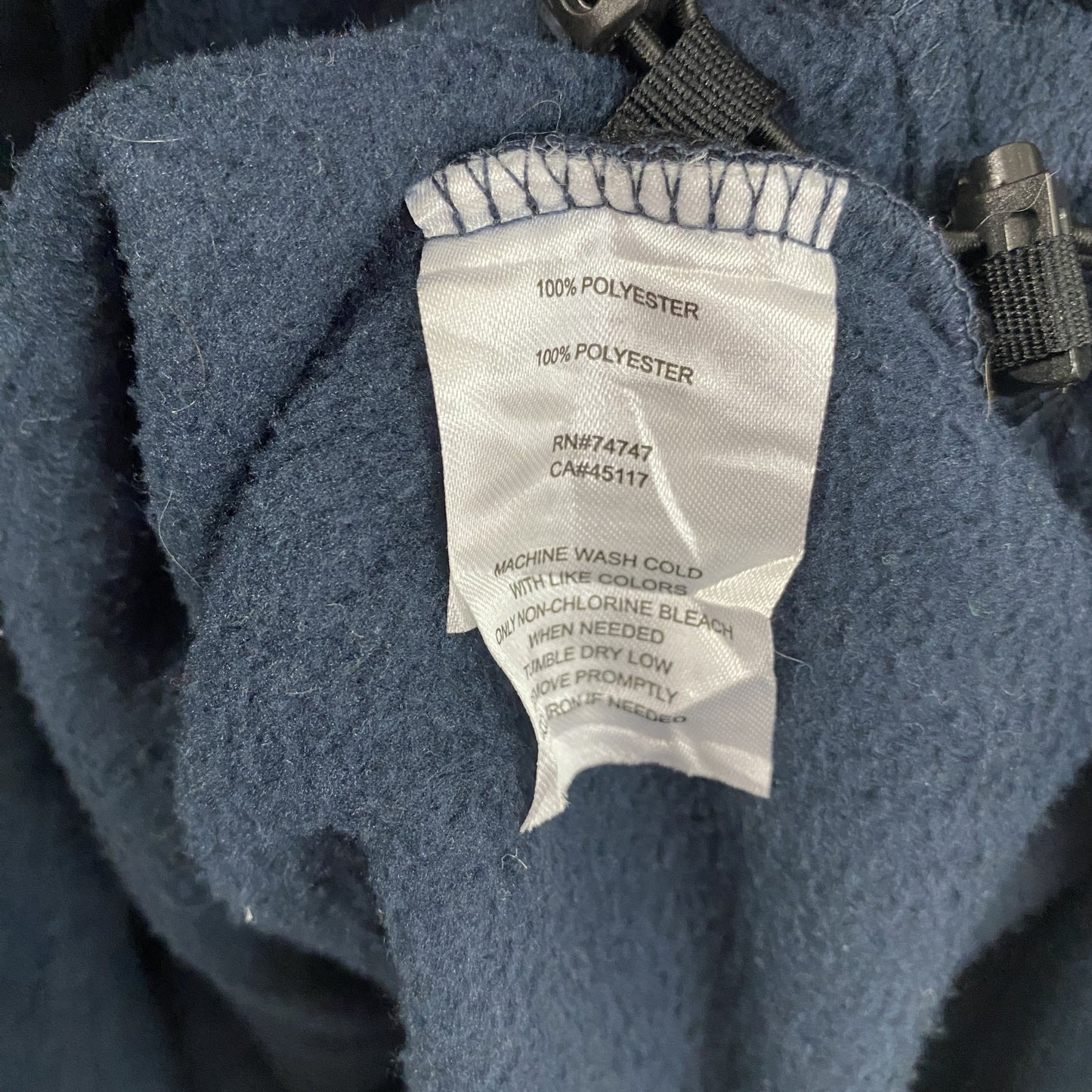 Cabela’ｓ　カベラス　ハーフジップフリースジャケット/ボアジャケット　紺　ネイビー　XLサイズ