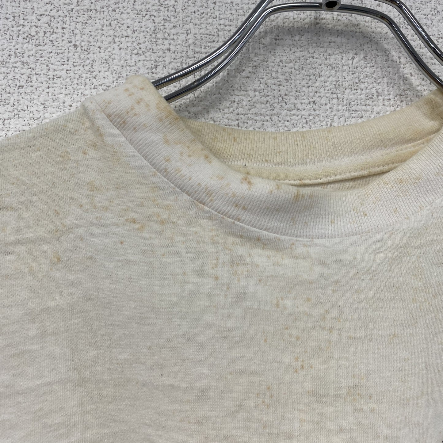 90s　標識　半袖プリントTシャツ　シングルステッチ　ヴィンテージ　白　ホワイト