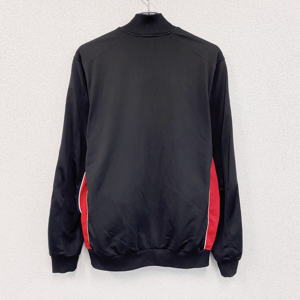 adidas　アディダス　トラックジャケット/ジャージ　黒　ブラック　Lサイズ　古着