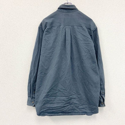 Carhartt　カーハート　長袖ワークシャツ　ボタンダウンシャツ　グレー　Lサイズ