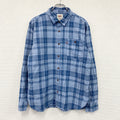 Levi's　リーバイス　長袖ボタンダウンシャツ　チェック柄　青　ブルー　Lサイズ　古着