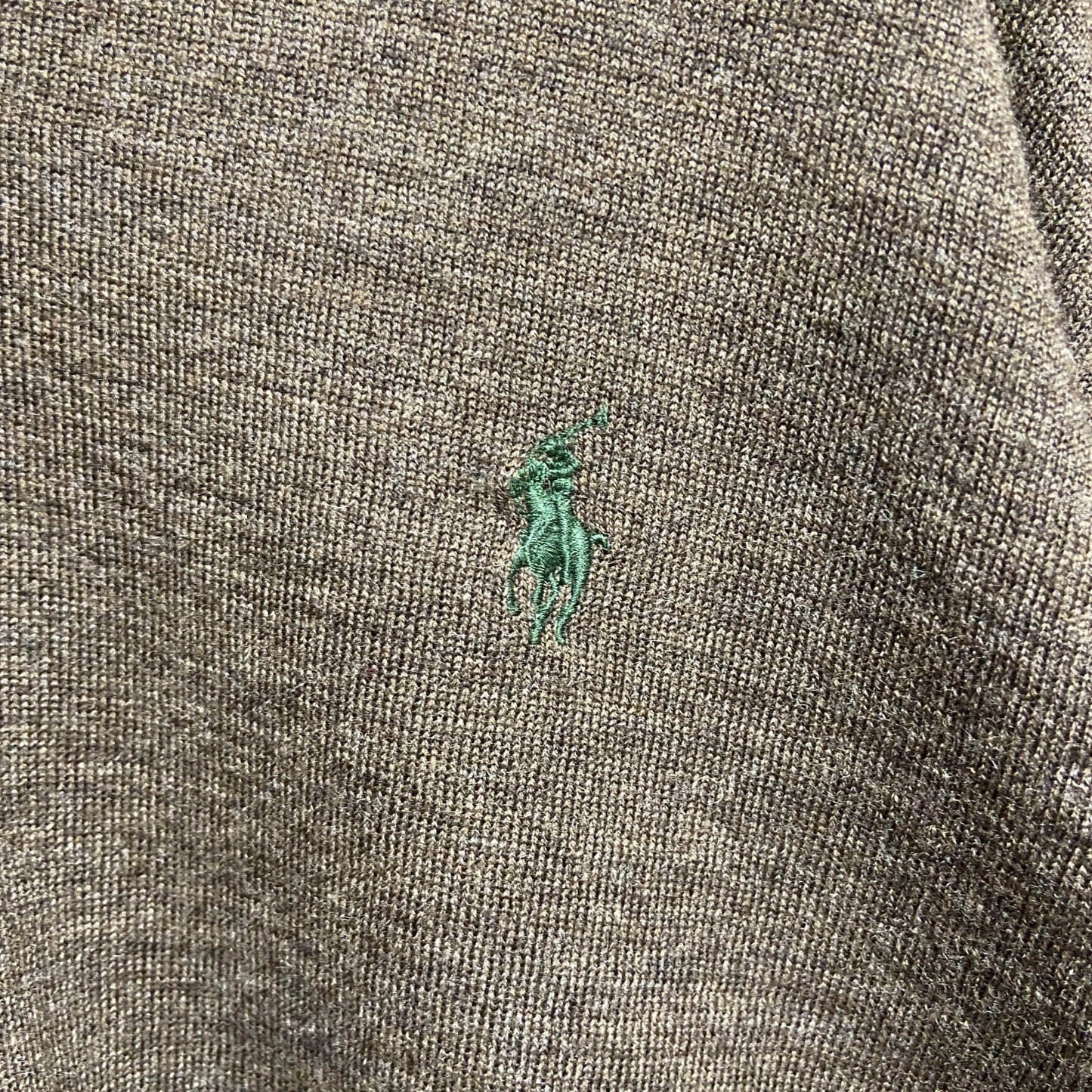 古着 used　Polo Ralph Lauren　ポロラルフローレン　長袖メリノウールニット　セーター　ロゴ刺繍　XLサイズ