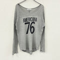 Americana　アメリカーナ　長袖Tシャツ/ロンT　灰色　グレー　古着