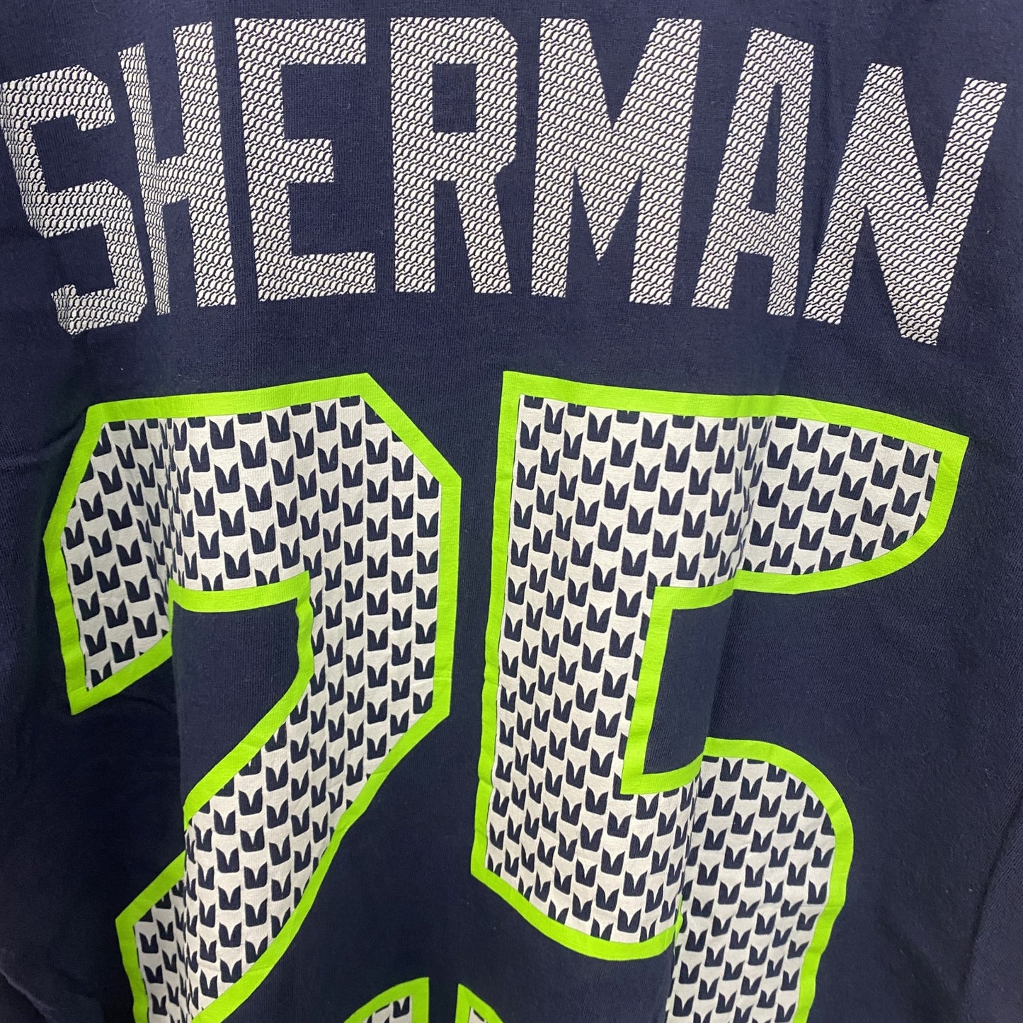 古着 used　NIKE ナイキ　半袖プリントTシャツ　SUPER BOWL　アメフト　シアトルシーホークス　ネイビー　Mサイズ