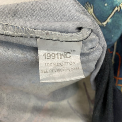 1991NC　パイレーツオブカリビアン　ジョニー・デップ　半袖プリントTシャツ　マルチカラー　Mサイズ