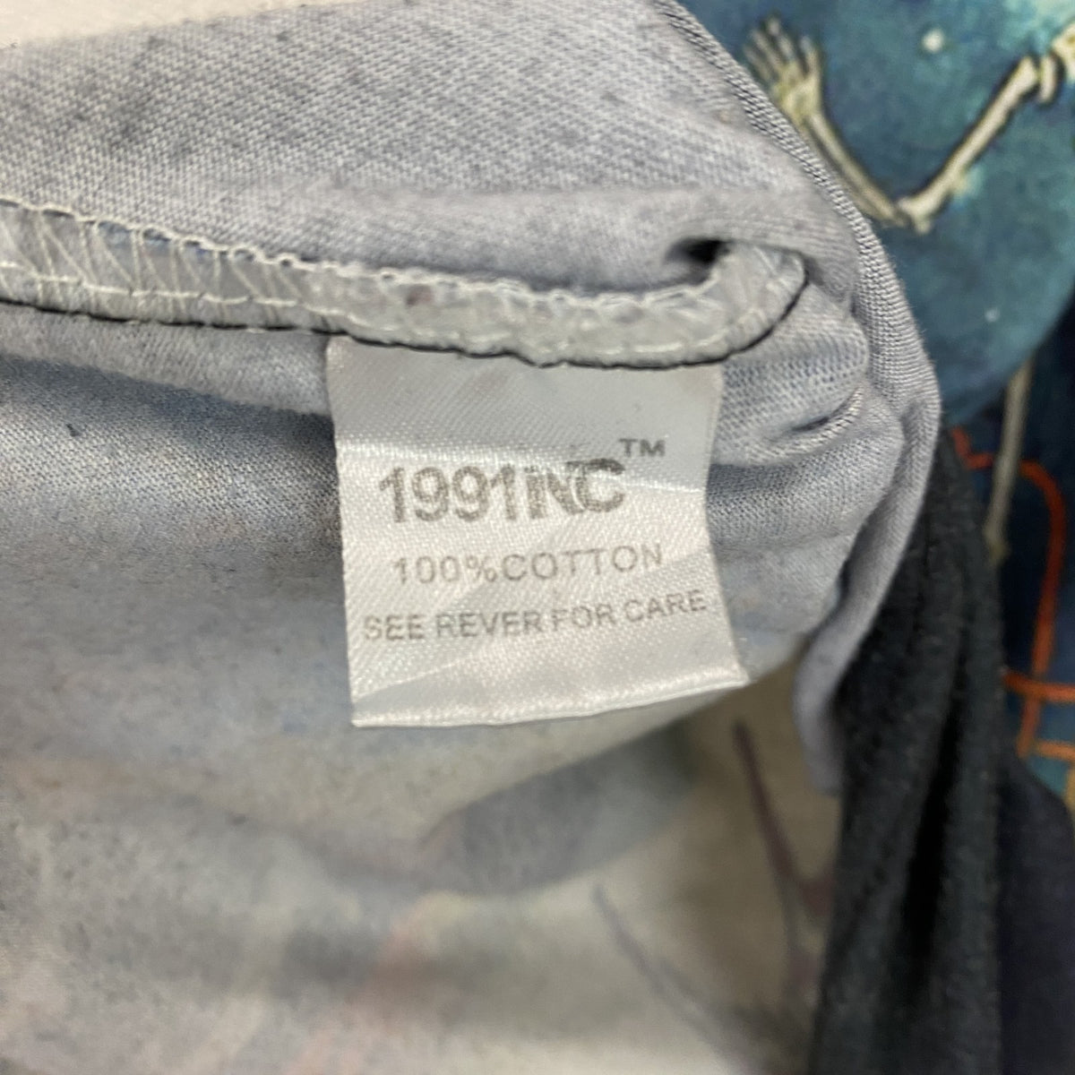 1991NC　パイレーツオブカリビアン　ジョニー・デップ　半袖プリントTシャツ　マルチカラー　Mサイズ　古着