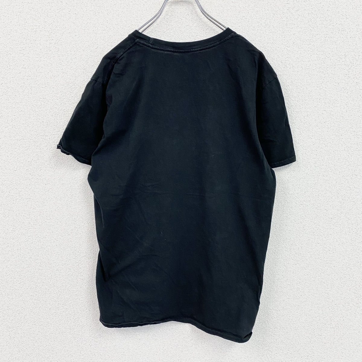 QUONSWORLD　半袖プリントフォトTシャツ　人物T　誰やねん　黒　ブラック　古着