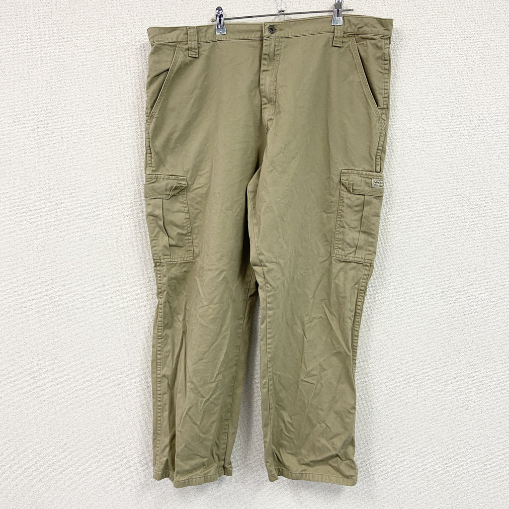 Wrangler　ラングラー　カーゴパンツ　ワークパンツ　ジップフライ　ベージュ　W40サイズ ミリタリーパンツ メンズ コットン 古着