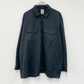 Dickies　ディッキーズ　長袖ワークシャツ　黒　ブラック　XLサイズ　古着