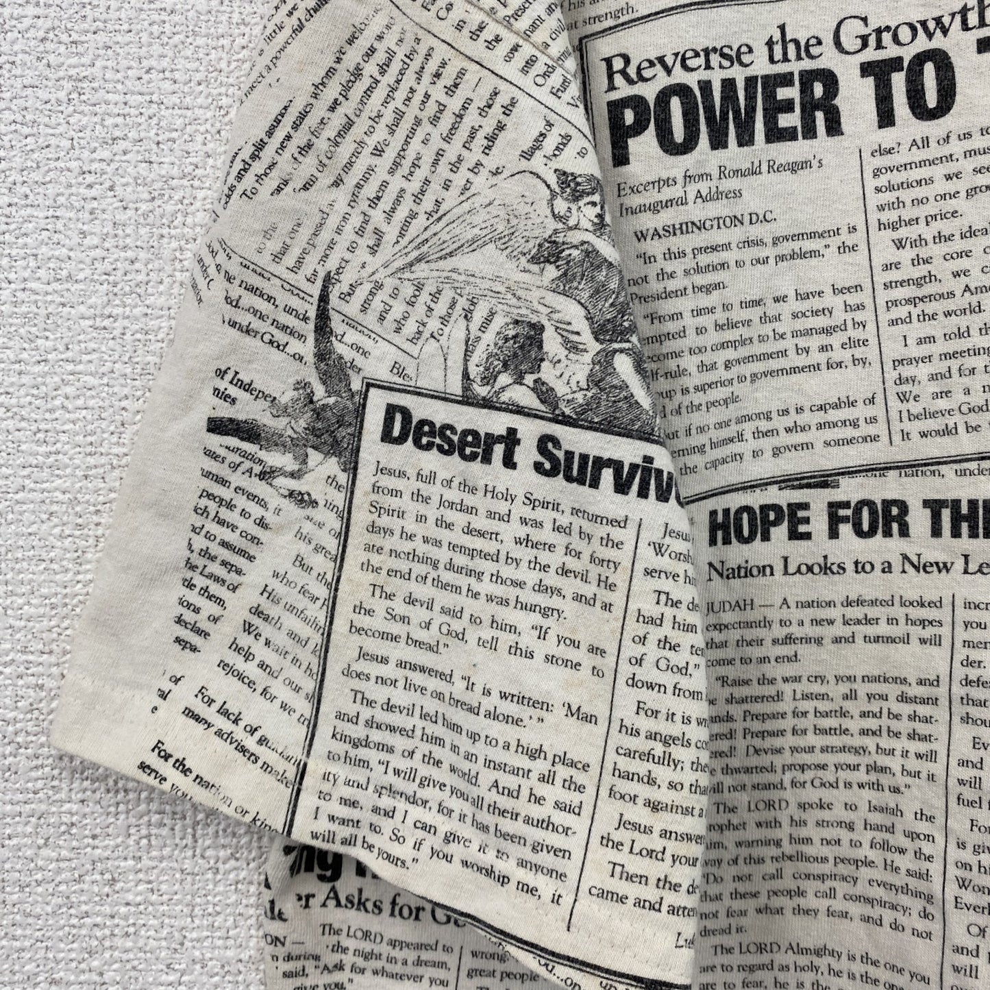 00s　GILDAN　ギルダン　半袖プリントTシャツ　ヴィンテージ　総柄　白　ホワイト　Lサイズ