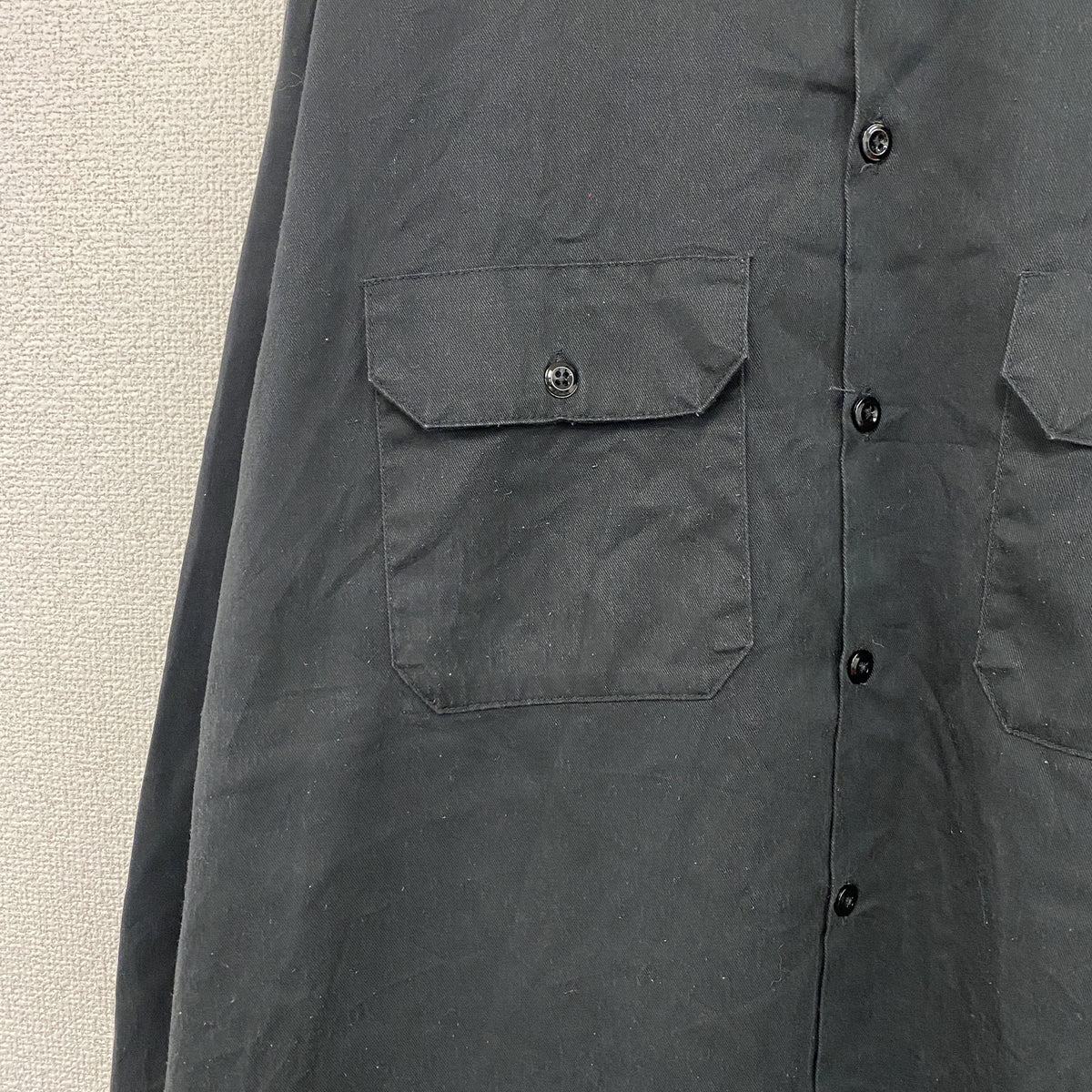 Dickies　ディッキーズ　長袖ワークシャツ　黒　ブラック　XLサイズ　古着