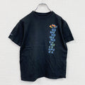 Crazy Shirts　クレイジーシャツ　半袖プリントTシャツ　魚　デカロゴ　両面プリント　黒　ブラック カットソー メンズ 古着