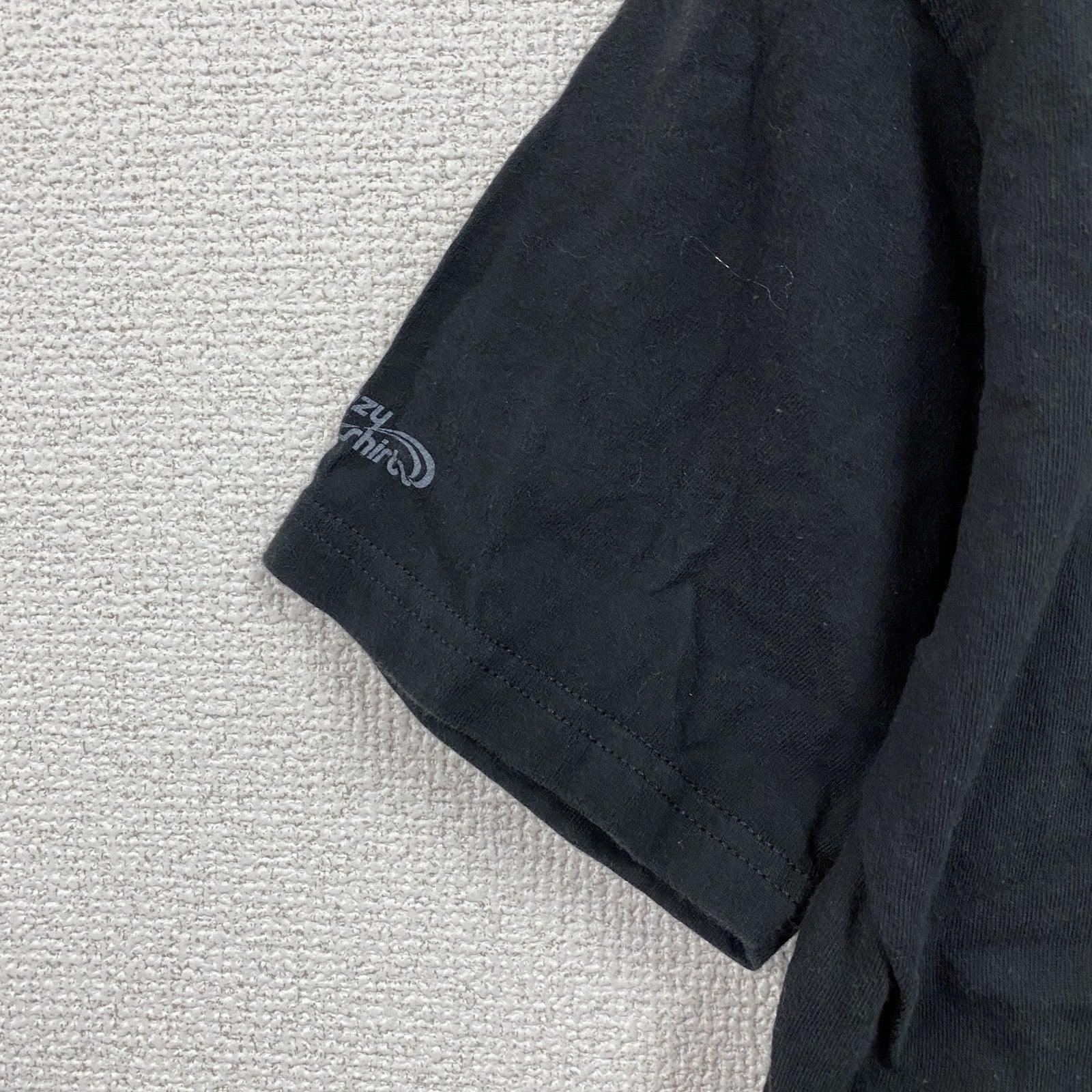 Crazy Shirts　クレイジーシャツ　半袖プリントTシャツ　魚　デカロゴ　両面プリント　黒　ブラック カットソー メンズ 古着