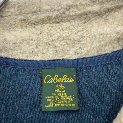 Cabela’ｓ　カベラス　フリースプルオーバー　紺　ネイビー　2XLサイズ