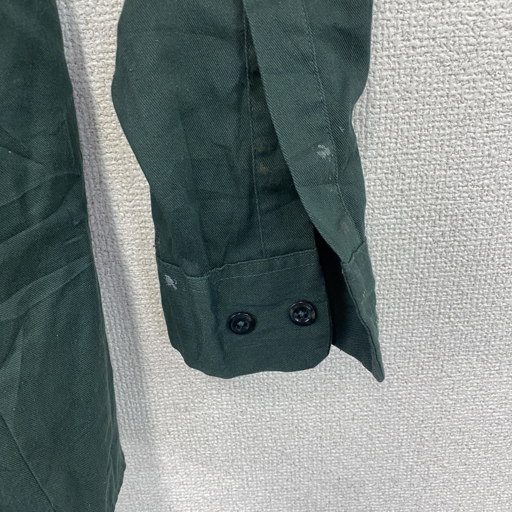 Dickies　ディッキーズ　長袖ワークシャツ　緑　グリーン　Lサイズ　古着