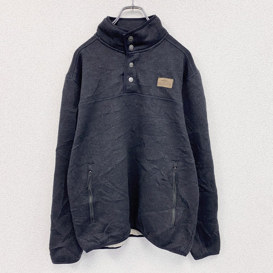 PACIFIC TRAIL　ハーフボタンスウェット/トレーナー　フリースライナー　ダークグレー　Mサイズ