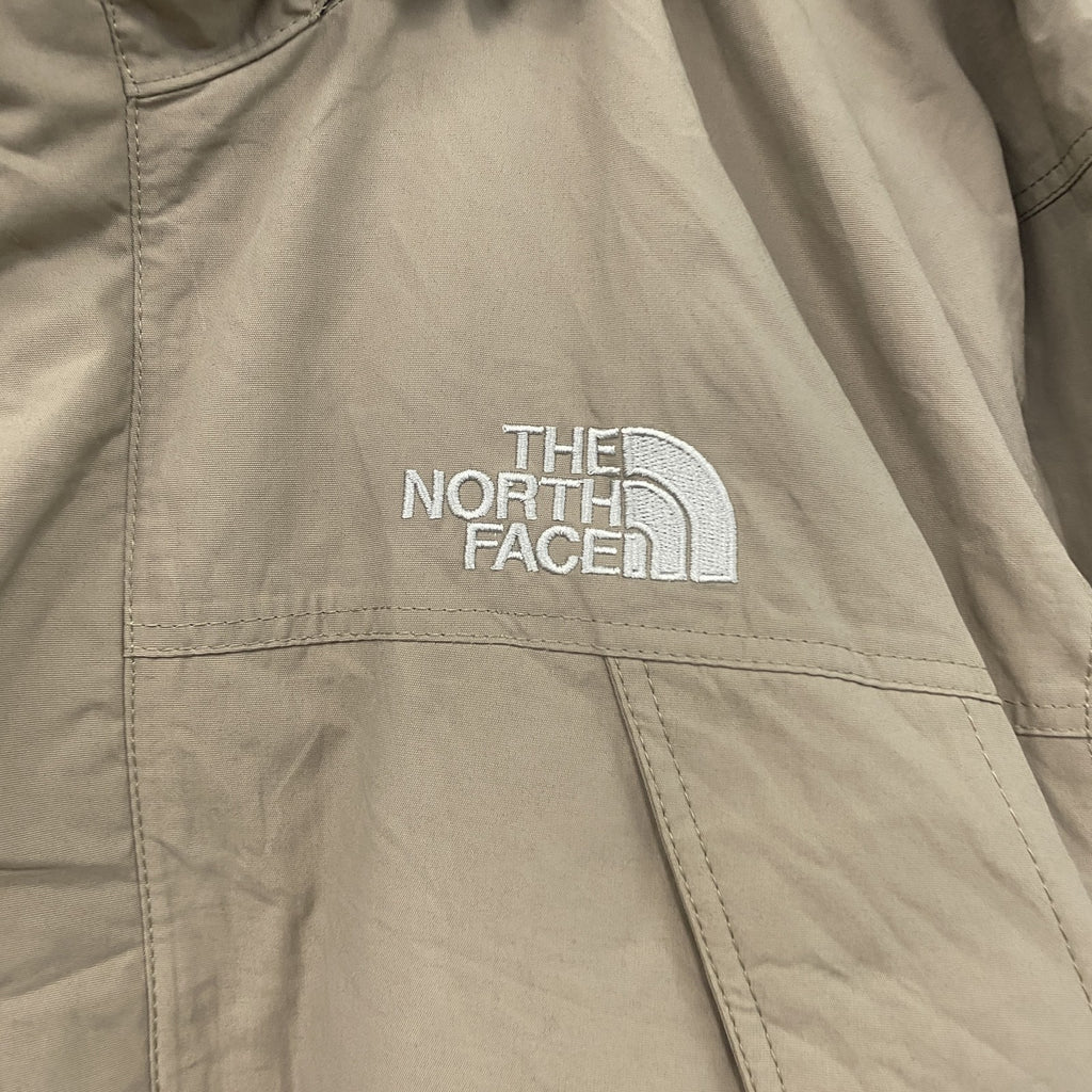 THE NORTH FACE　ザ・ノースフェイス　マウンテンパーカー　比翼仕立て　刺繍ロゴ　ベージュ　Sサイズ　古着