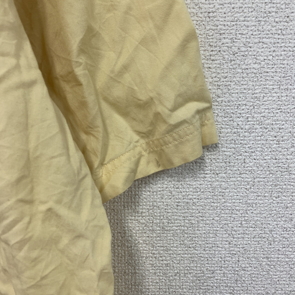 Eddie Bauer　エディーバウアー　半袖ボタンダウンシャツ　黄色　イエロー　XLサイズ　古着