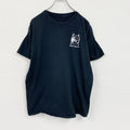 PRE-HEALTH　半袖プリントTシャツ　アーチプリント　3連プリント　両面プリント　黒　ブラック カットソー メンズ 古着
