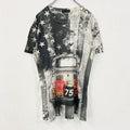 Hi‐Chie　イタリア製　半袖プリントTシャツ　車　75　フィアット500　白　ホワイト　レトロデザイン　XLサイズ　古着
