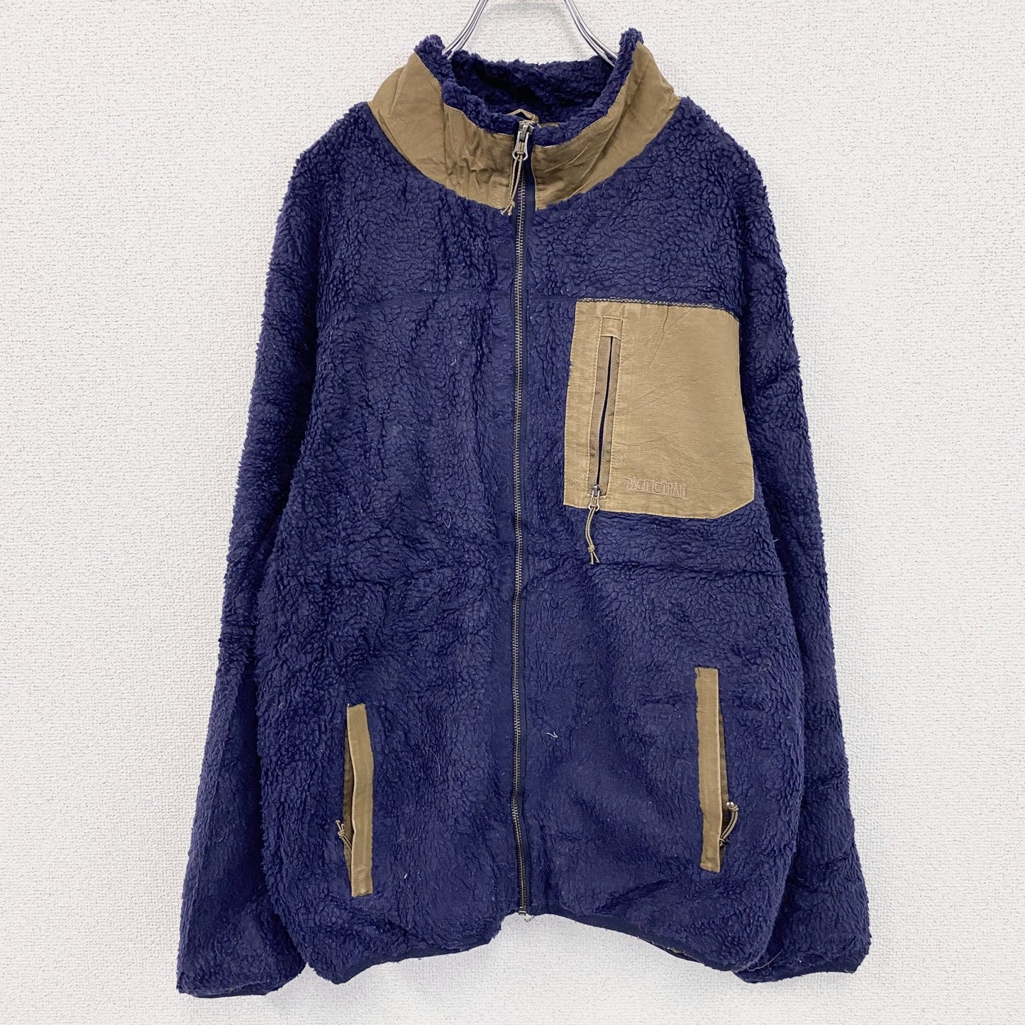 PACIFIC TRAIL　フルジップフリースジャケット　紺　ネイビー　Lサイズ