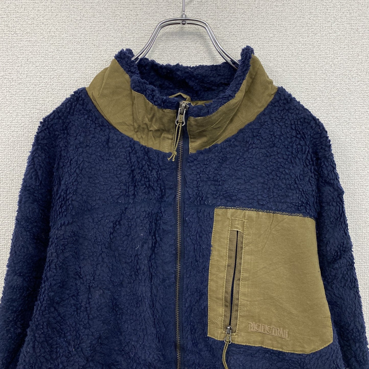 PACIFIC TRAIL　フルジップフリースジャケット　紺　ネイビー　Lサイズ