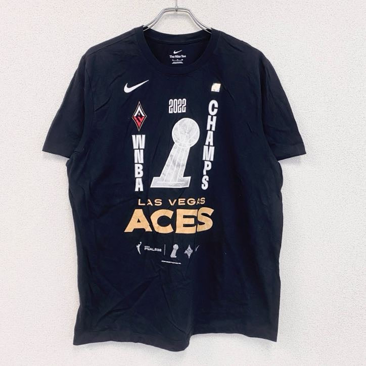NIKE　ナイキ　半袖プリントTシャツ　黒　ブラック　XLサイズ　古着