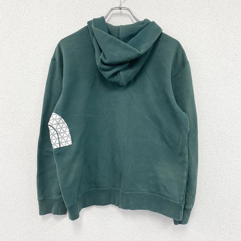 THE NORTH FACE　ザノースフェイス　フルジップスウェットパーカー/フーディー　緑　グリーン　Lサイズ　古着