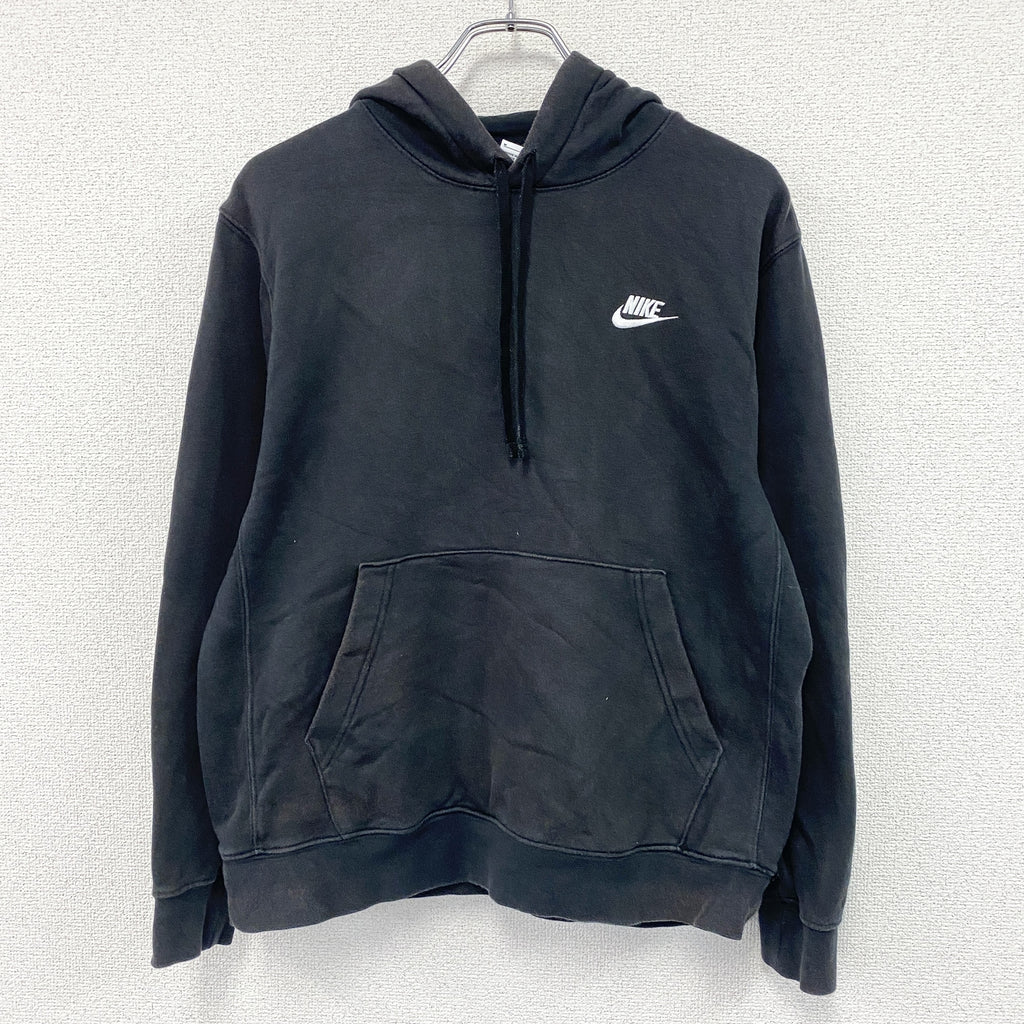 NIKE　ナイキ　スウェットパーカー/フーディー　黒　ブラック　Mサイズ トレーナー スウェットトップス フード付き 古着