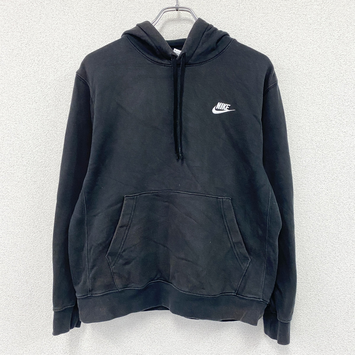 NIKE　ナイキ　スウェットパーカー/フーディー　黒　ブラック　Mサイズ トレーナー スウェットトップス フード付き 古着