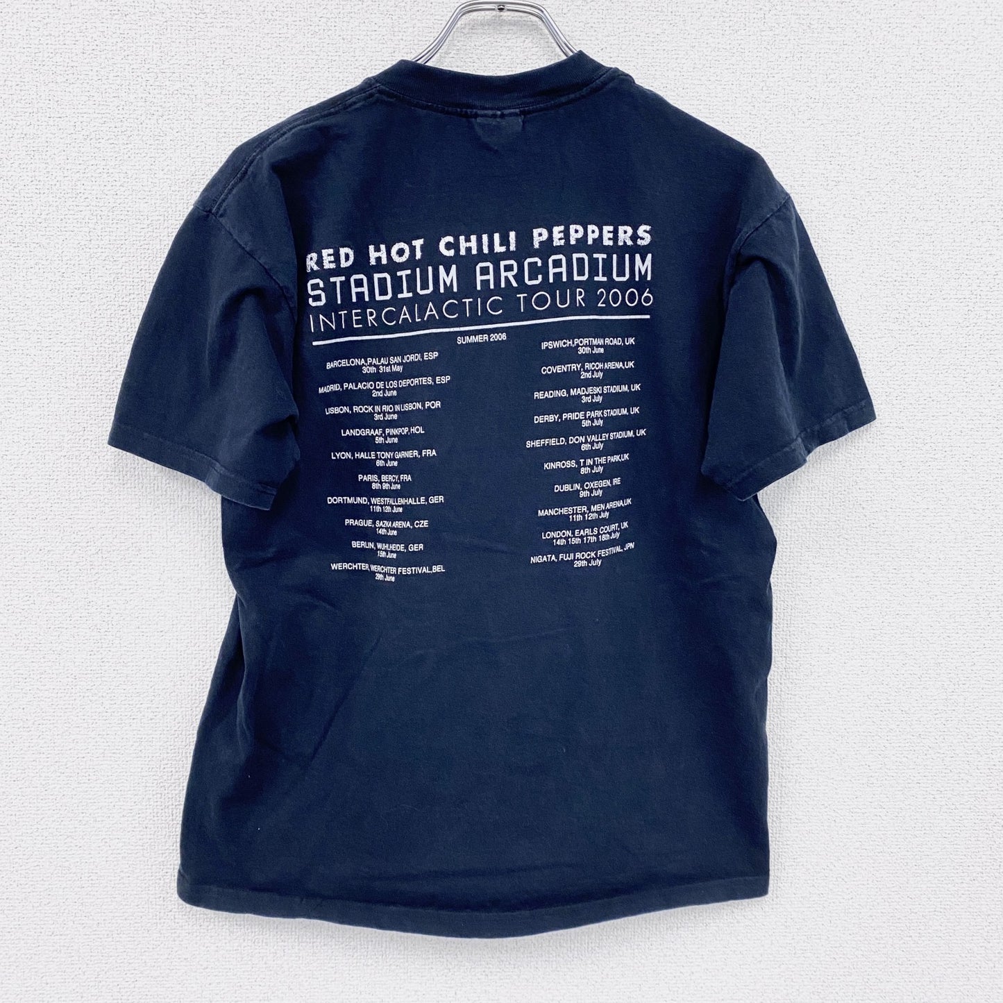00s　GILDAN　ギルダン　RED HOT CHILI PEPPERS　半袖プリントTシャツ　黒　ブラック