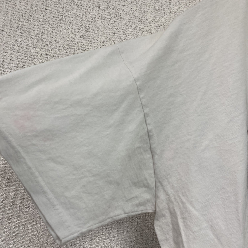 FRUIT OF THE LOOM　フルーツオブザルーム　半袖プリントTシャツ　白　ホワイト　2XLサイズ　古着
