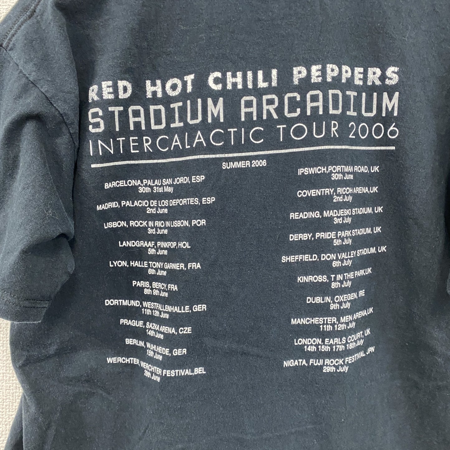 00s　GILDAN　ギルダン　RED HOT CHILI PEPPERS　半袖プリントTシャツ　黒　ブラック