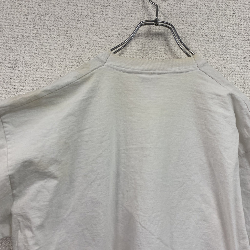 FRUIT OF THE LOOM　フルーツオブザルーム　半袖プリントTシャツ　白　ホワイト　2XLサイズ　古着