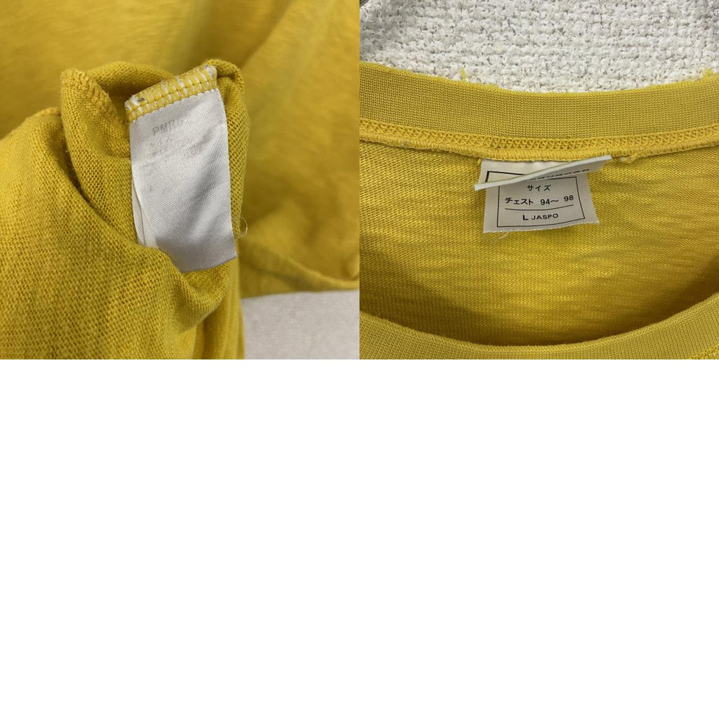 PUMA　プーマ　半袖プリントTシャツ　黄色　イエロー　Lサイズ カットソー メンズ 古着