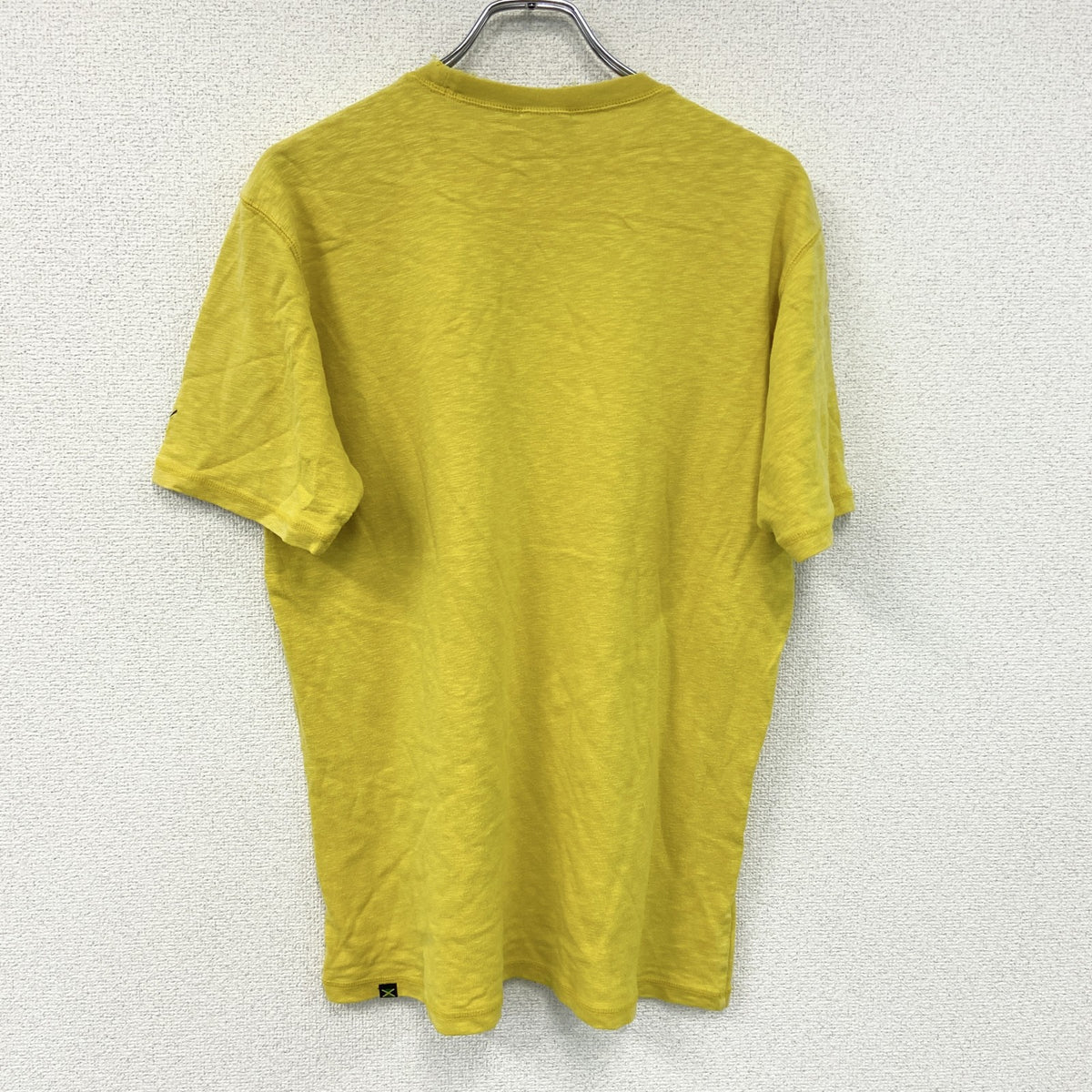 PUMA　プーマ　半袖プリントTシャツ　黄色　イエロー　Lサイズ カットソー メンズ 古着