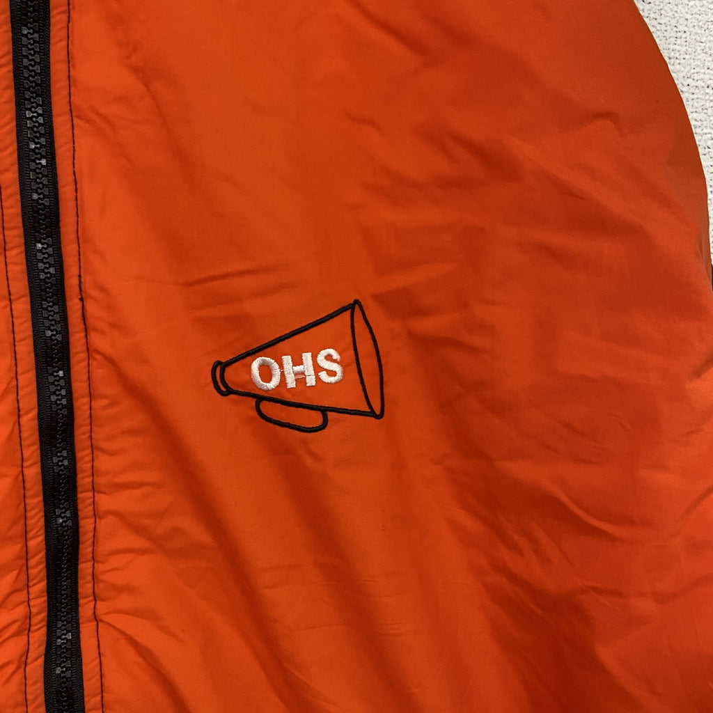 90s　Holloway　ホロウェイ　フルジップナイロンジャケット　中綿入り　ヴィンテージ　トライカラー　Lサイズ　古着