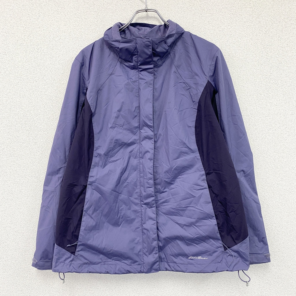 Eddie Bauer　エディーバウアー　フルジップジャケット　紫　パープル　XLサイズ レディース ポリエステル 古着