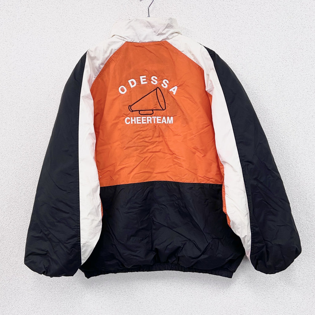 90s　Holloway　ホロウェイ　フルジップナイロンジャケット　中綿入り　ヴィンテージ　トライカラー　Lサイズ　古着