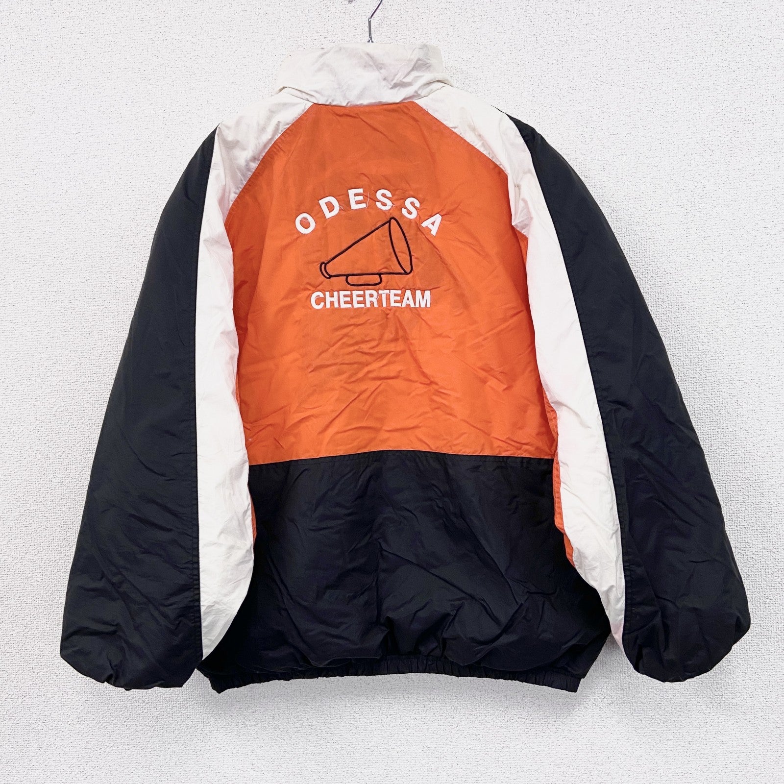 90s　Holloway　ホロウェイ　フルジップナイロンジャケット　中綿入り　ヴィンテージ　トライカラー　Lサイズ　古着