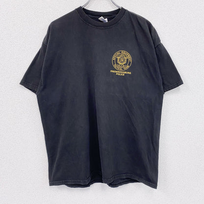 00s　Hanes　ヘインズ　半袖プリントTシャツ　ヴィンテージ　黒　ブラック　XLサイズ