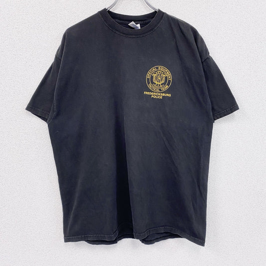 00s　Hanes　ヘインズ　半袖プリントTシャツ　ヴィンテージ　黒　ブラック　XLサイズ