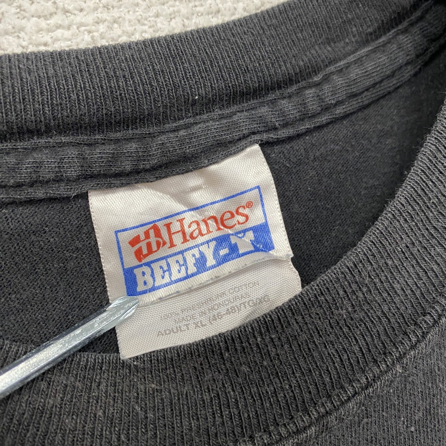 00s　Hanes　ヘインズ　半袖プリントTシャツ　ヴィンテージ　黒　ブラック　XLサイズ