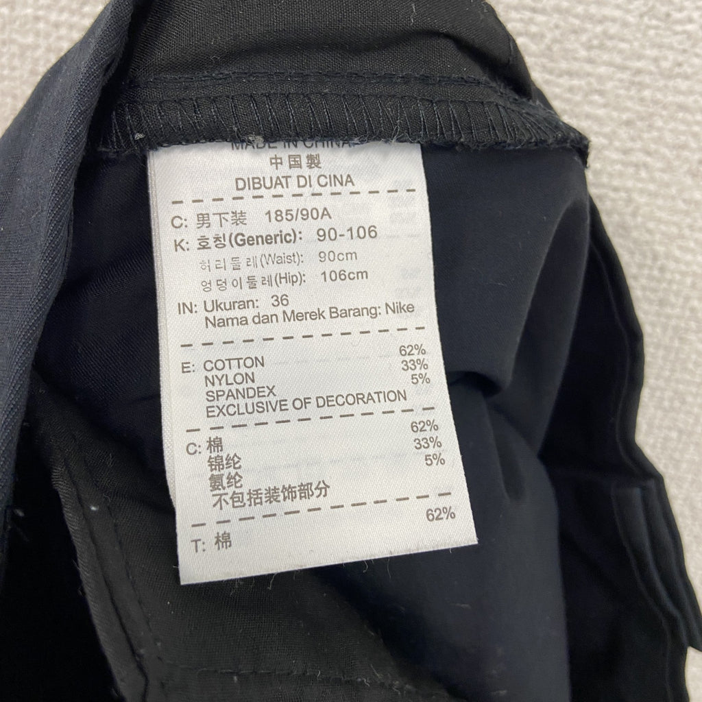 NIKE GOLF　ナイキゴルフ　チノパンツ　ジップフライ　黒　ブラック　2XLサイズ　古着