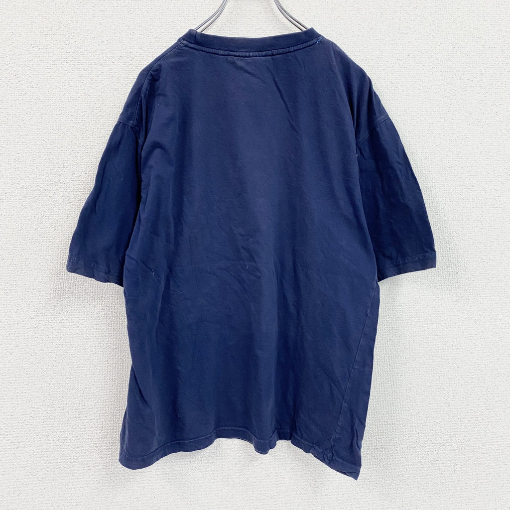 Team GB　半袖プリントTシャツ　ユニオンジャック　紺　ネイビー　2XLサイズ　古着