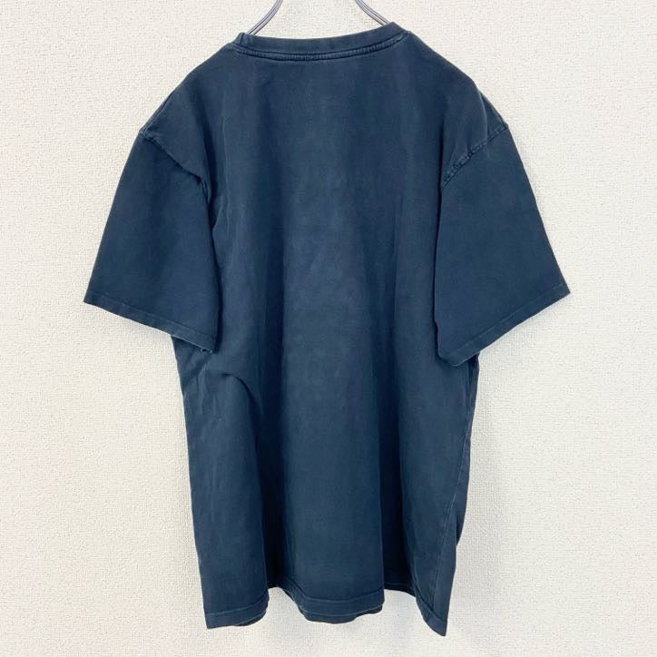 MOUNTAINRIDERS　半袖プリントTシャツ　EVERY WHERE　クルーネック　ネイビー　紺　Lサイズ　古着