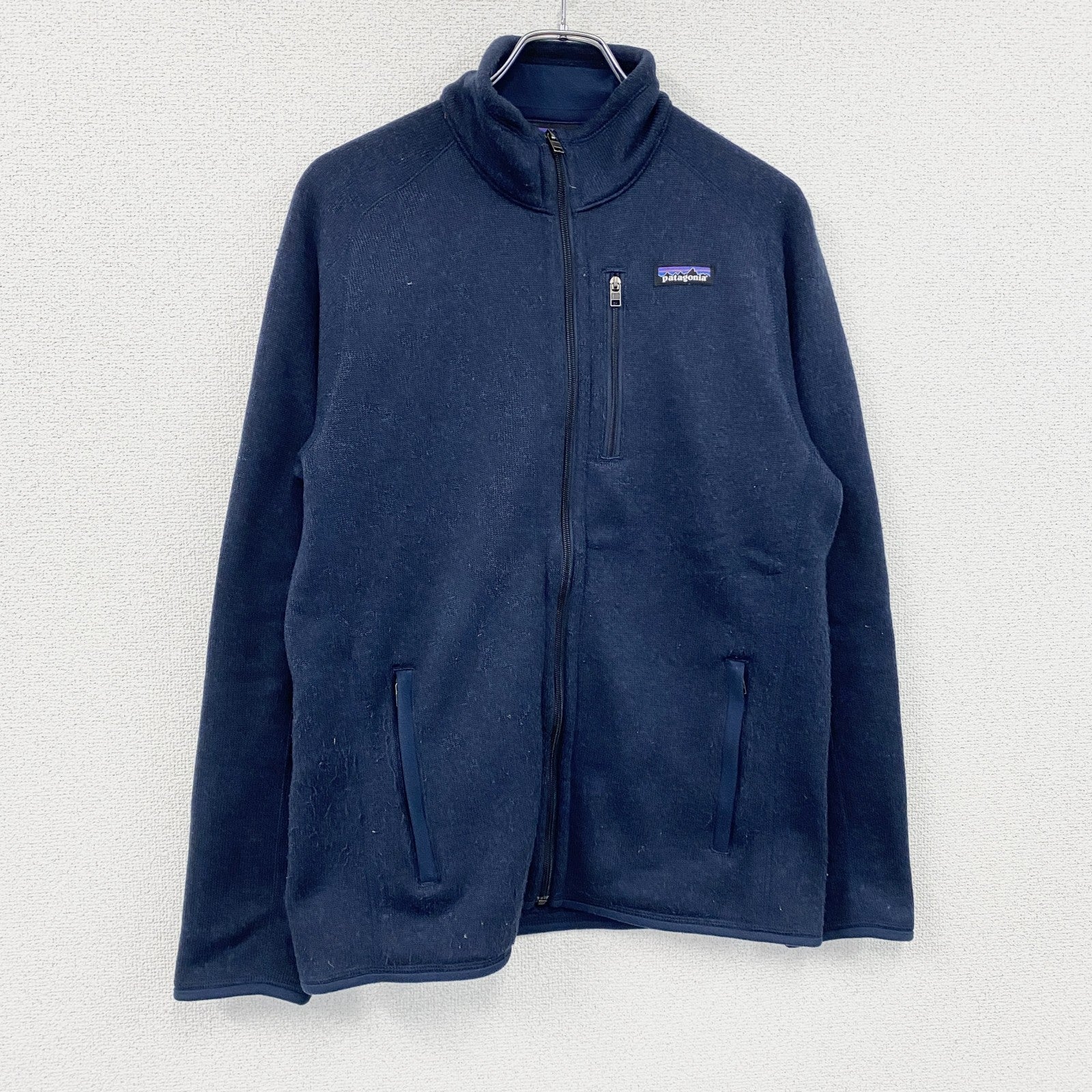 Patagonia　パタゴニア　ベターセータージャケット　3つポケット　ワンポイント　シンプル　紺　ネイビー　Mサイズ　古着