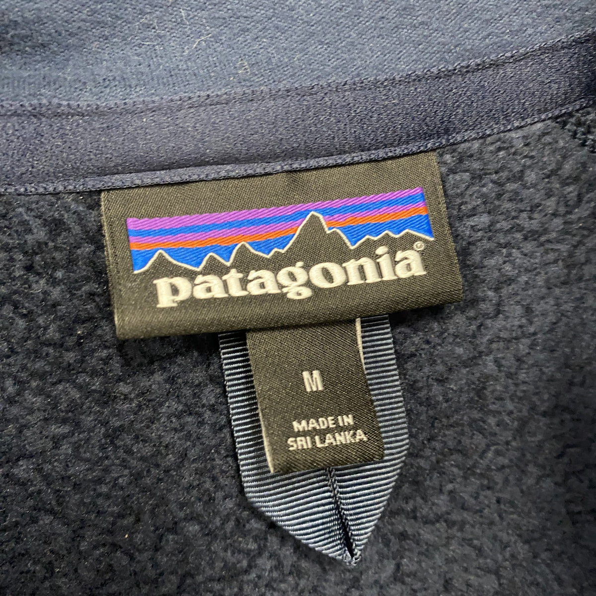 Patagonia　パタゴニア　ベターセータージャケット　3つポケット　ワンポイント　シンプル　紺　ネイビー　Mサイズ　古着